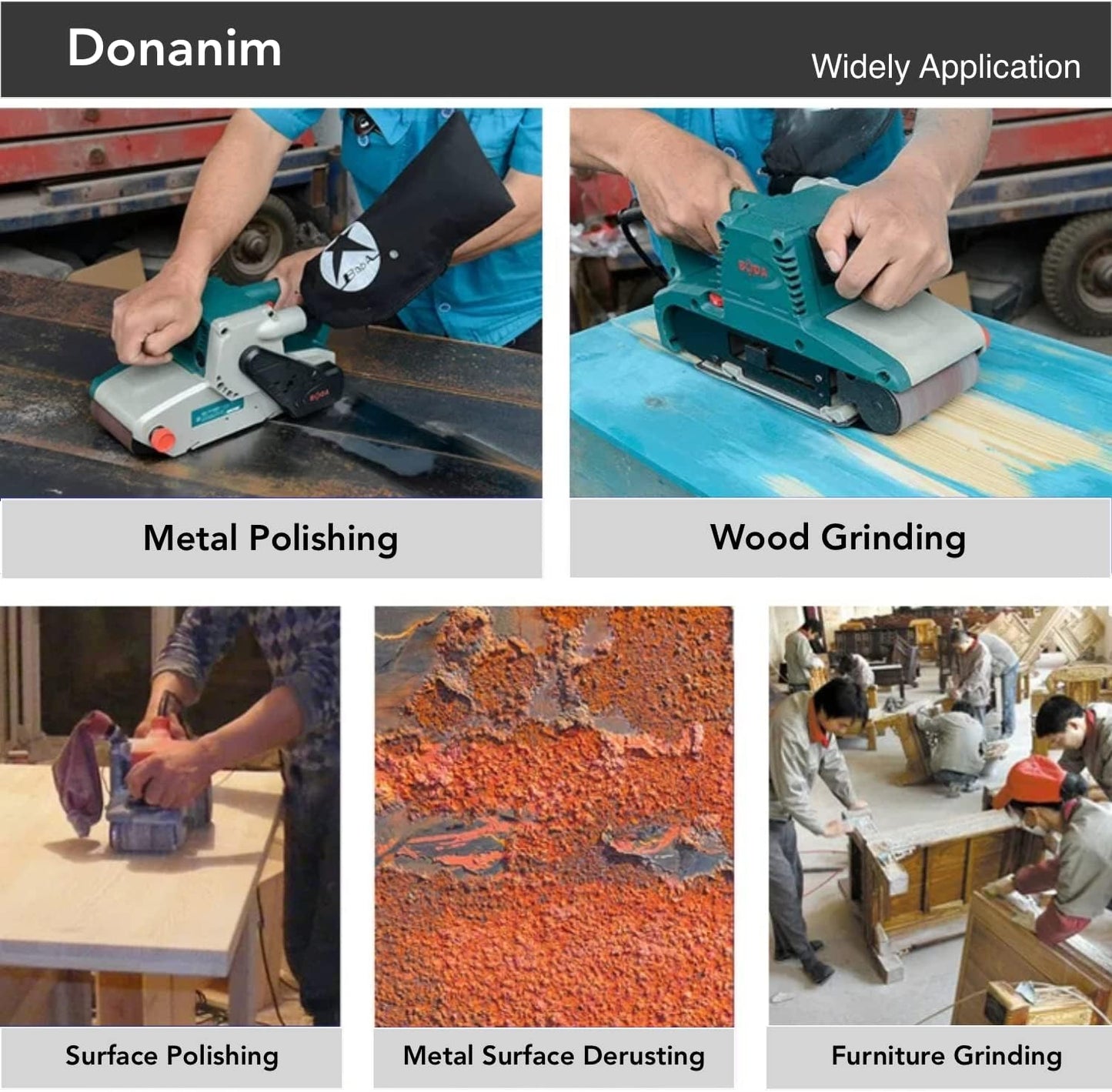 3 X 21 Inch Sanding Belts,36 Grit Extra Coarse Silicon Carbide Abrasive Sandpapder for 3x21 Belt Sander, 10-Pack