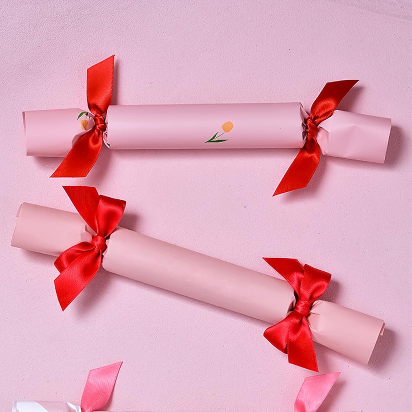 5/8" x 100 Yards Red Polyester Satin Ribbon Single Faced Bulk Fabric Ribbons for Gift Wrapping, Crafting, Bows Making, Sewing, Wedding, Home Decor