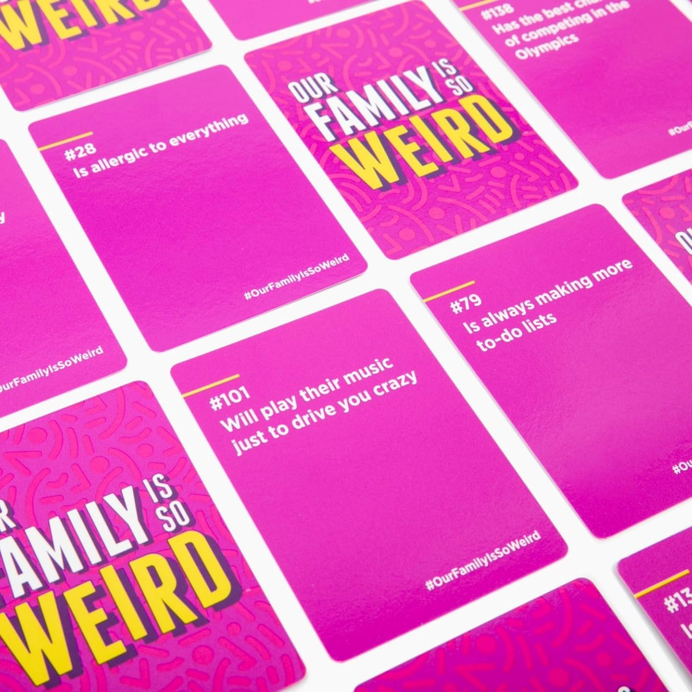 DSS Games Our Family is So Weird [A Family Card Game to Decide Who’s Most Likely to | Game Night Idea for Kids, Adults & Groups | Great for Halloween, Stocking Stuffers, Friendsgiving, Thanksgiving]
