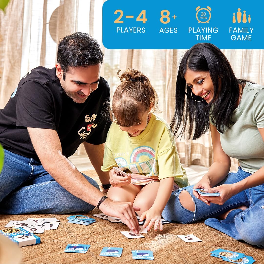 Card Game - Fletter Crunch, Educational Card Games for Kids, Fast-paced Fun for Family Game Night, Mental Math, Addition & Subtraction, Gifts for Kids Ages 8, 9, 10 Years