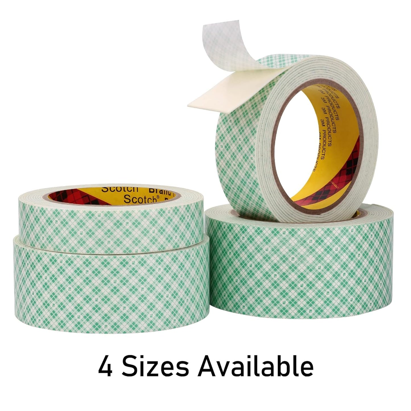 3M Double Sided Foam Tape 0.75" x 10Ft 1 Pack White Double Coated Urethane Adhesion Polyurethane Tape for Bonding Attaching Mounting Interior Signage Nameplates DIY Card