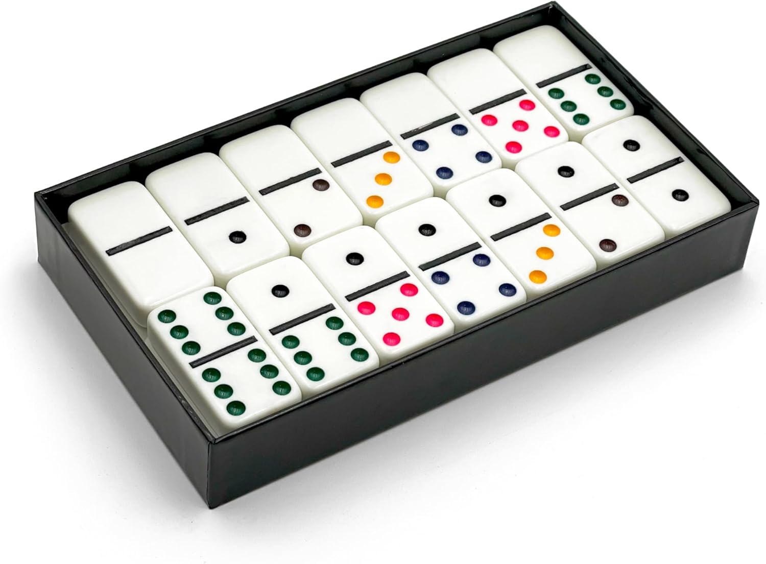 CHH 2322 Double 6 Jumbo Dominoes with Color Dot, 8.25-inch Length