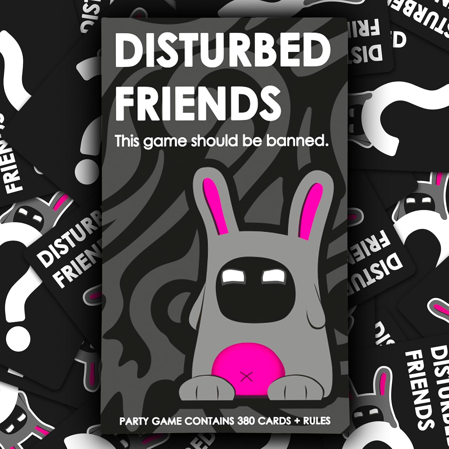Disturbed Friends Party Game - Find Out Who Your Friends are! Hilarious Card Game for Adults, Friends, Family, College Students, Fun Parties and Board Games Night with Your Group