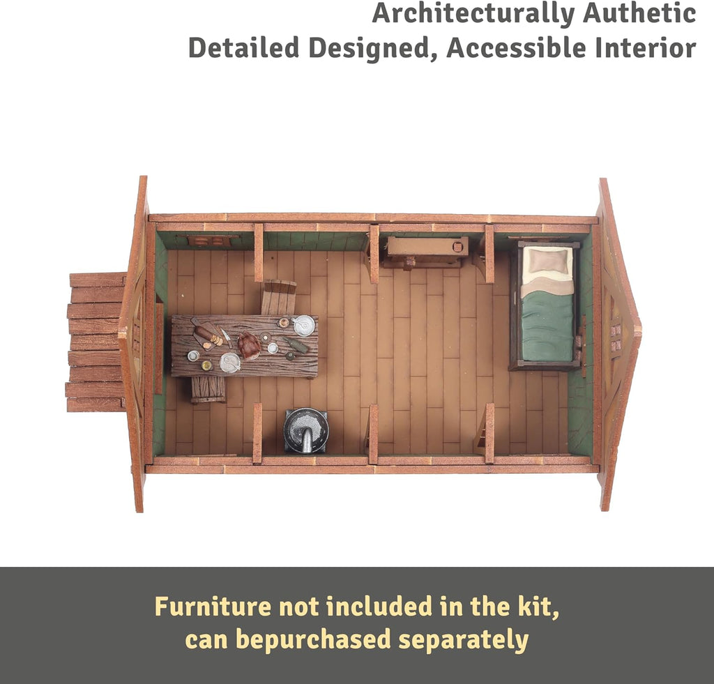 Cruck House and Cow shed - Medieval Wooden House Building Kit - DIY Building Puzzle Kit-Architecture & Engineering Assembly Set,Great Gift for People who Like Creative Play or RPG - Realistic