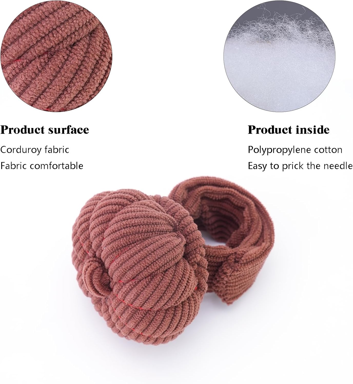 Wrist Pin Cushions, Sewing Needle Cushion kit with 1Pcs Elastic Strap Finger Ring Pincushions, Adjustable Strap Handcraft Needles Holder for Sewing and Quilting. (Coffee)