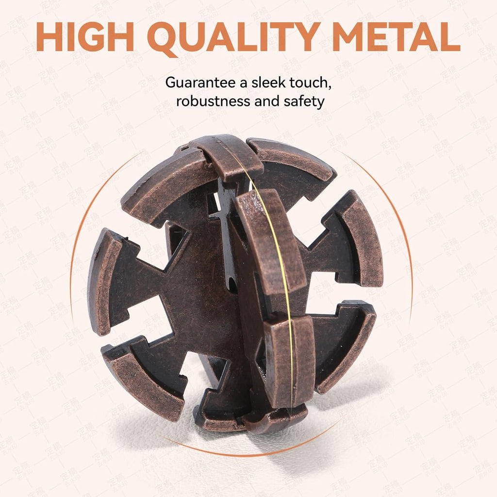 8 Pcs Brain Teaser Puzzles for Adults Teens - Metal Puzzles 3D Puzzle Game Toys for Adults Teens - Unlock Interlocking Puzzle Adult IQ Education Smart Toys