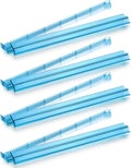 Mahjong Racks with Pushers,Blue Acrylic American Majiang Tile Racks,Imports Modern Mahjong Racks with Built-in Pushers- Set of 4
