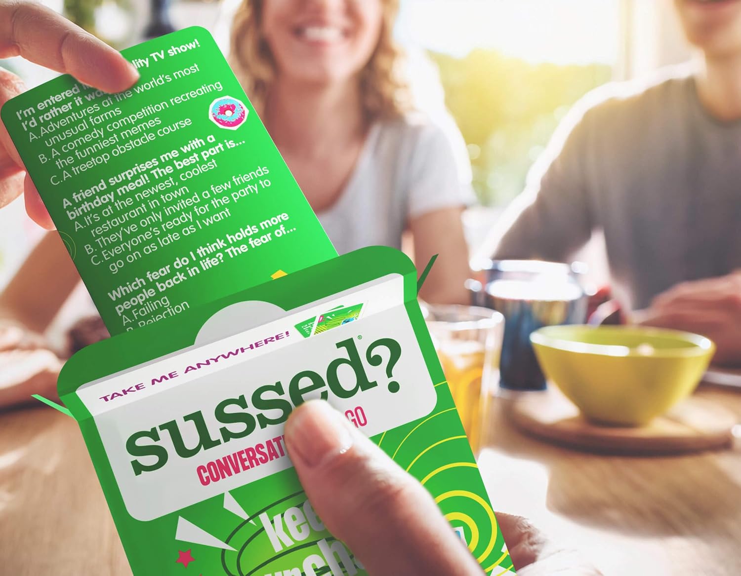 SUSSED “What Would You Do?” Pocket-Sized Question Cards – 231 Fun Conversation Starters for Teens Ages 15+ & Adults | Gift for Travel, Office, Friends & Road Trips