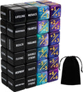 48 Pieces Keywords MTG Dice Counters Plus 1 Life Counter Dice Abilities Creature Stats Buff Tokens Dice Set for Magic The Gathering, MTG, TCG, Card Games Accessories