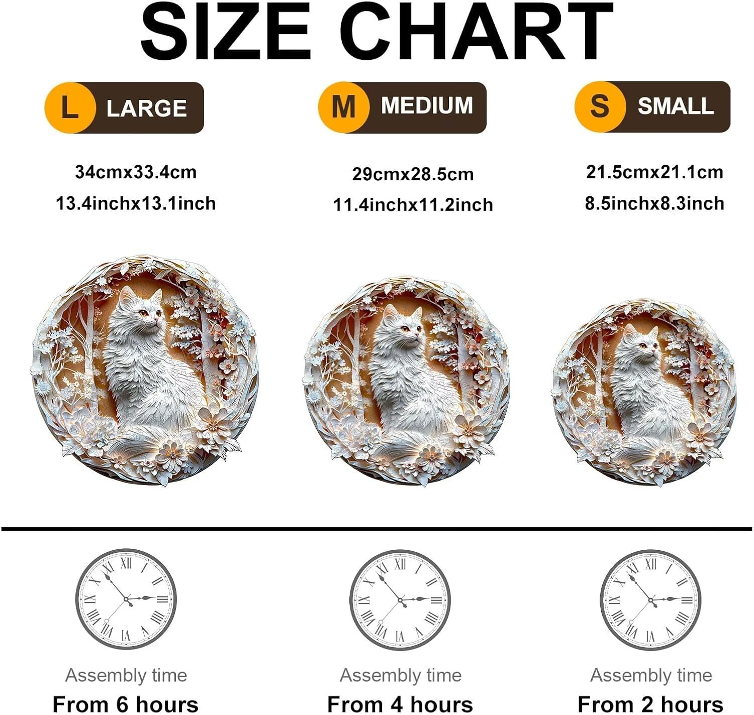 Wooden Puzzles Adults, 3D Cats Wooden Puzzles 200 Pieces, Unique Animal Shaped Wood Challenging Jigsaw Puzzles Gifts for Adults, 11.4x11.4in