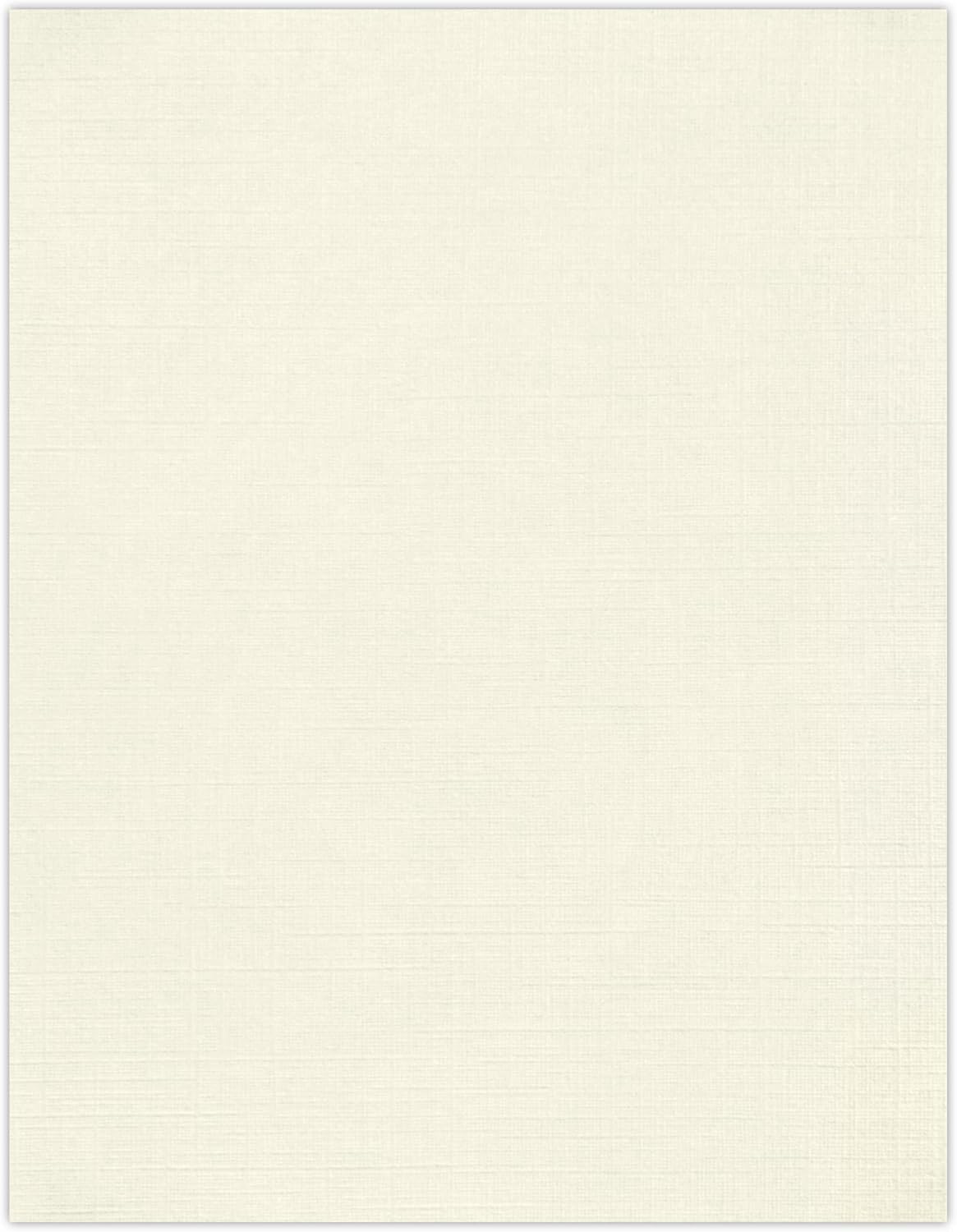 LUXPaper 8.5" x 11" Paper | Letter Size | Natural Linen | 32lb Paper Weight (80lb. Text) | 50 Qty