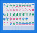 American Mahjong Tile Set with Carrying Bag and Accessories, 160 Acrylic Engraved Mahjong Tiles(Light Blue