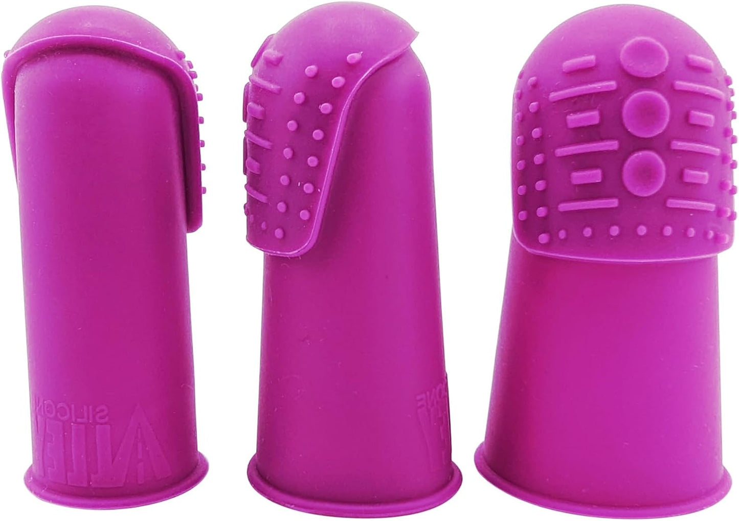 Comfortable Soft Thimble | THIK-Grip Edition | Small (1) - Medium (1) - Large (1) | Set of Large Sturdy Sewing Needles with Holder (1)
