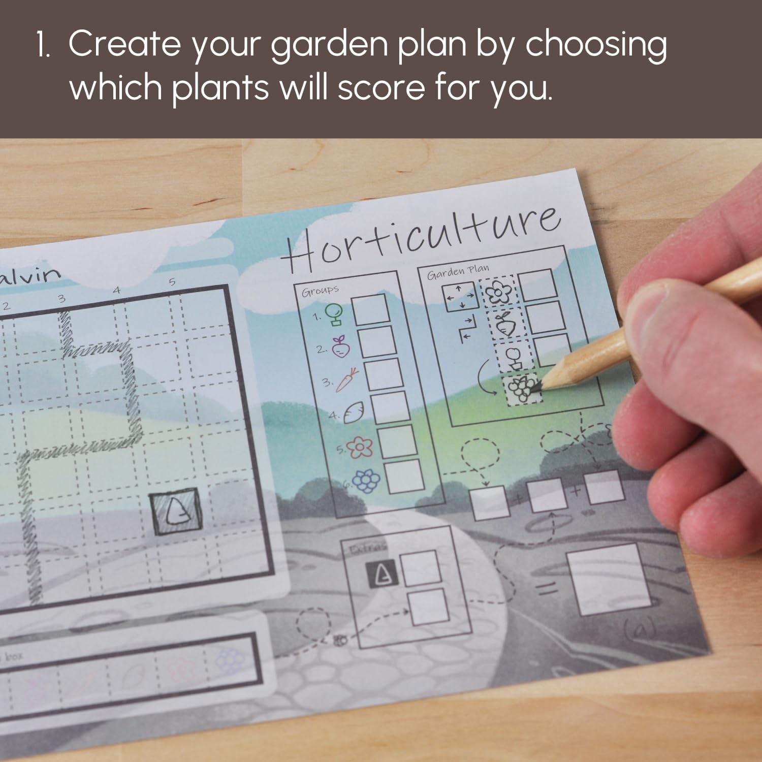Horticulture | Strategic flip and Write Game for Families