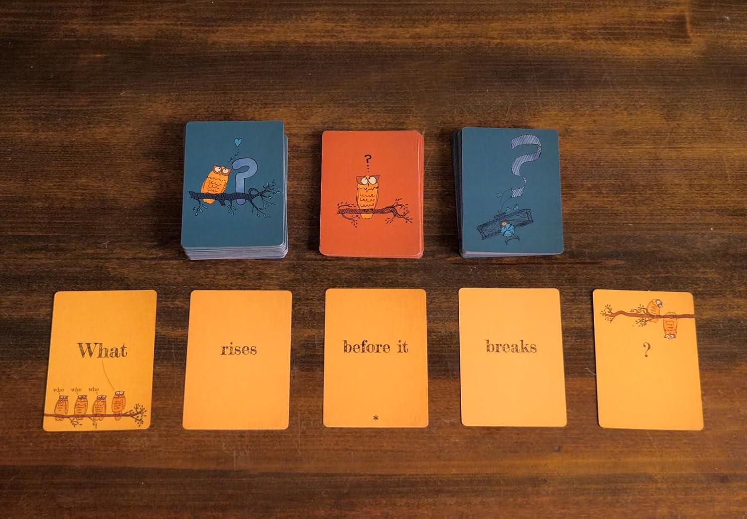 Runaway Parade Games Smug Owls Card Game - an Award-Winning Hilarious & Creative Riddle-Solving Party Game for Kids and Adults | Fun for The Whole Family | 8+ | 15-20 min | 3-15 Players