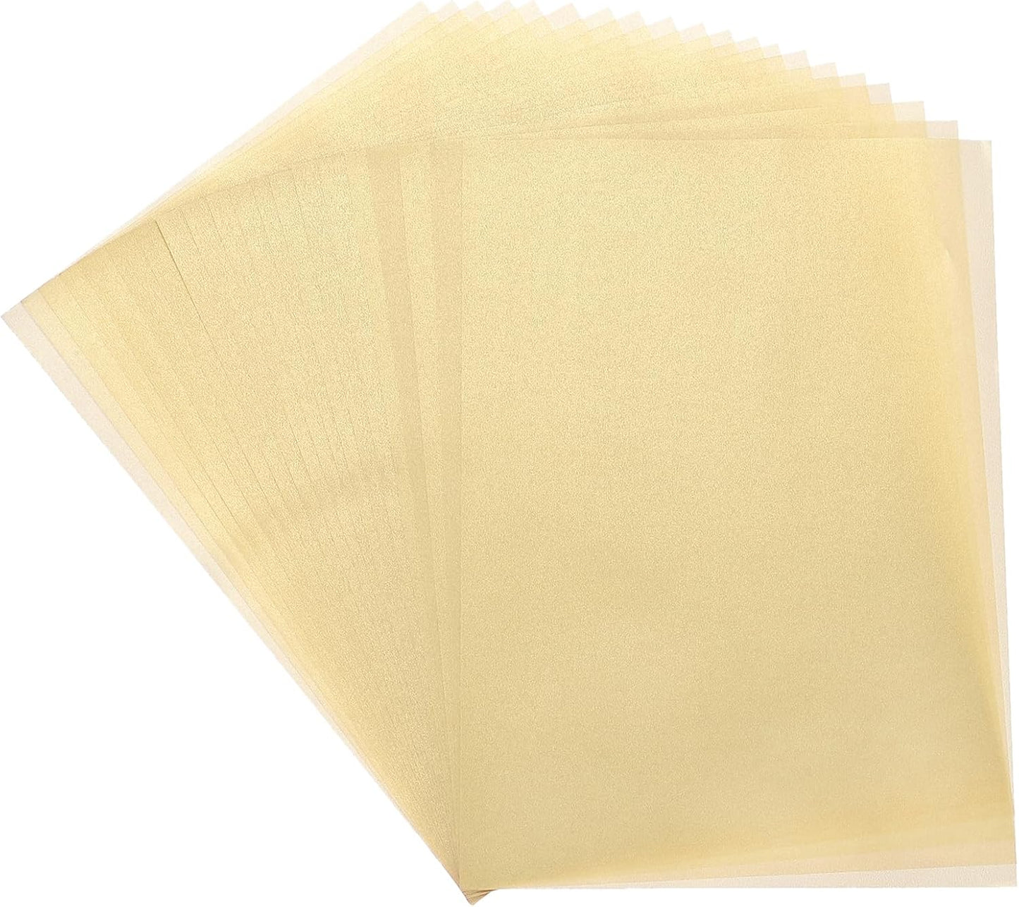 MECCANIXITY Colored Vellum Paper, 40 Sheet Orange Yellow Transparency 8.5 x 11 Printable Vellum Paper, Translucent Vellum Sheets for Printing Wedding Invitations Ink Jet Laser Printer