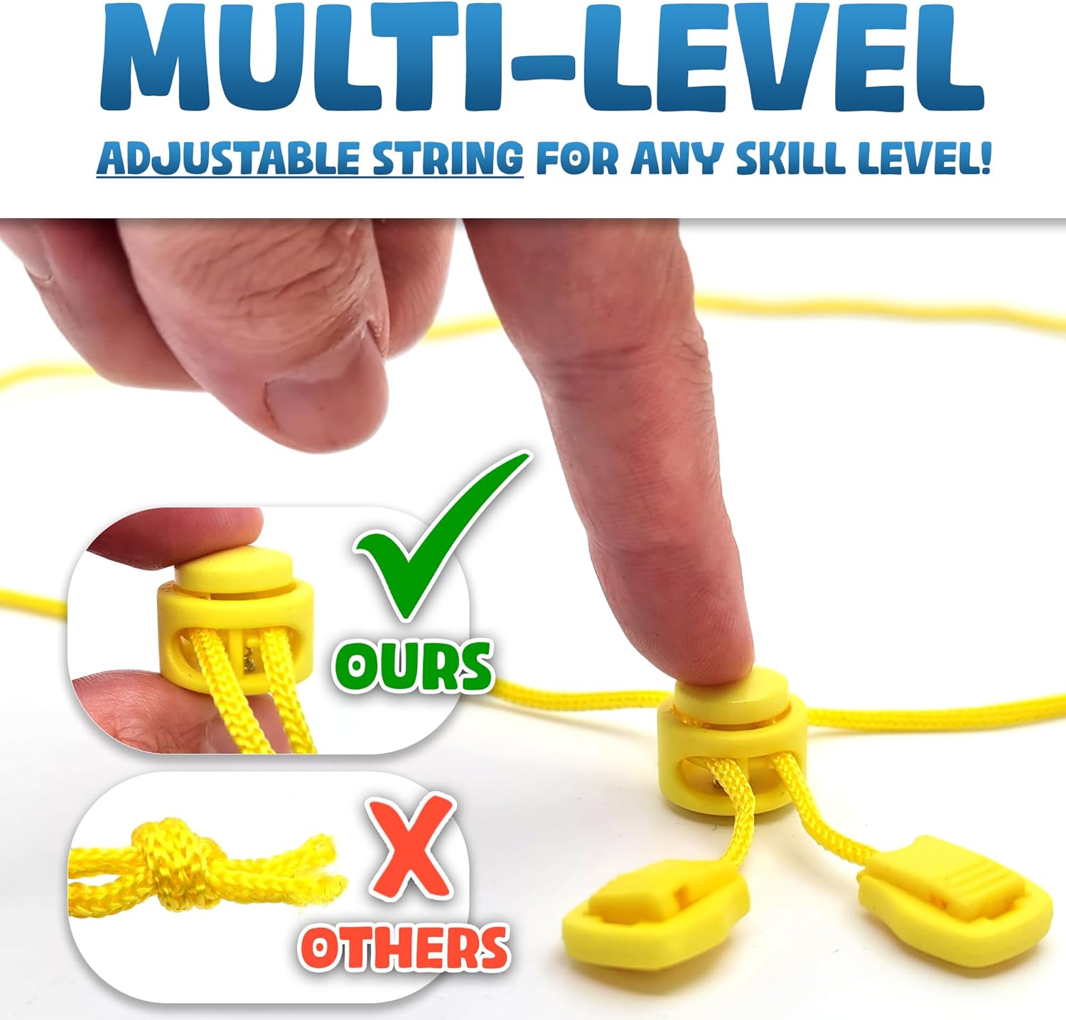 Upgraded (Multi-Level) Magnet Chess Game with String & Stones - Clear & Simple Instructions | Premium Set with 20 Larger & Stronger Stones, Adjustable Rope, 2 Dice & Travel Pouch | for Kids & Adults