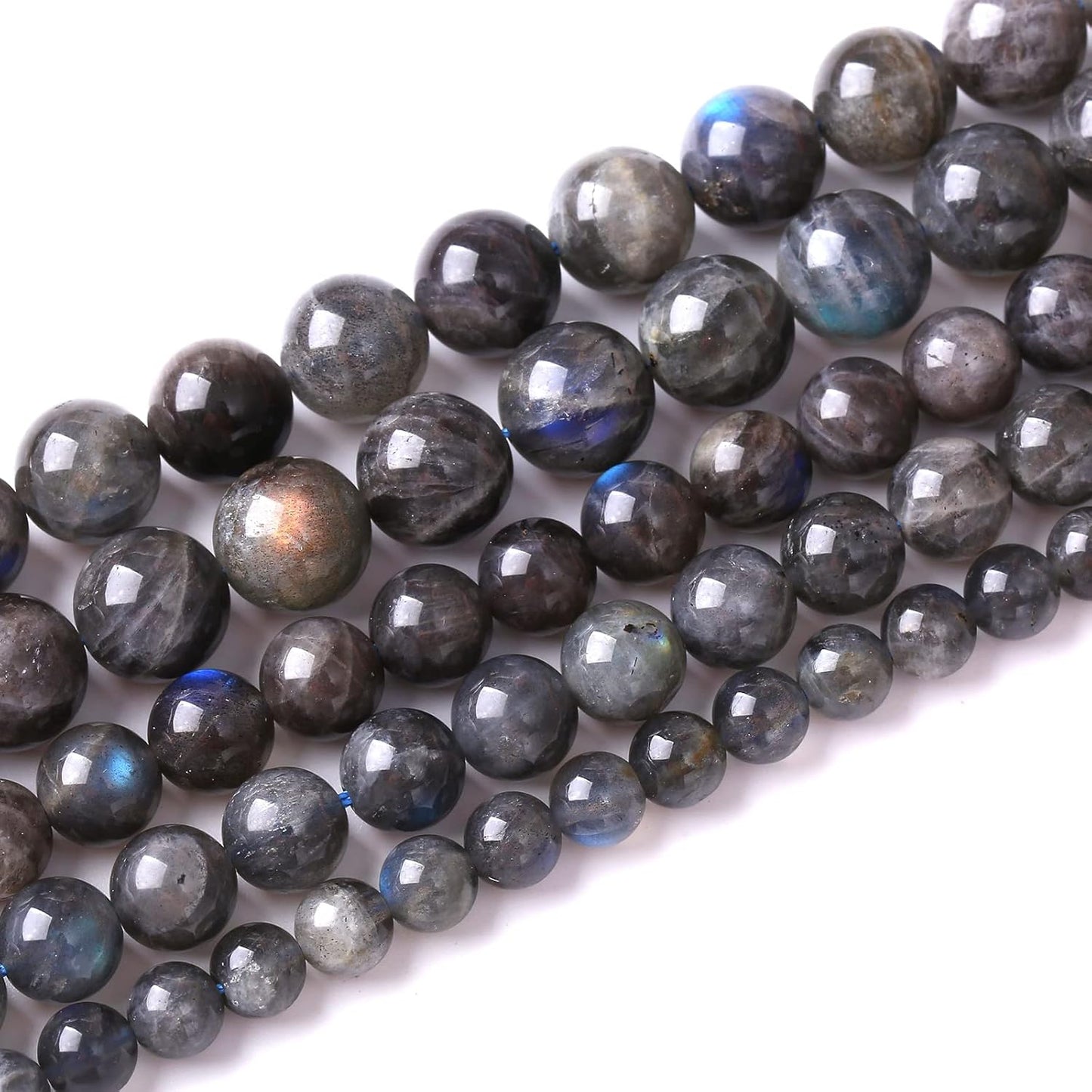 6mm 60pcs AAA Natural Labradorite Gemstone Beads for Jewelry Making Crystal Energy Stone Healing Power DIY Bracelet Necklace 15"