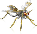 3D Puzzles for Adults, Metal Model Kit Wasp Mechanical Puzzle for Adults/Teens, DIY Creative Craft Gifts Kits Difficult Assembled 3D Puzzle for Family Time, Home Decor (Gold)