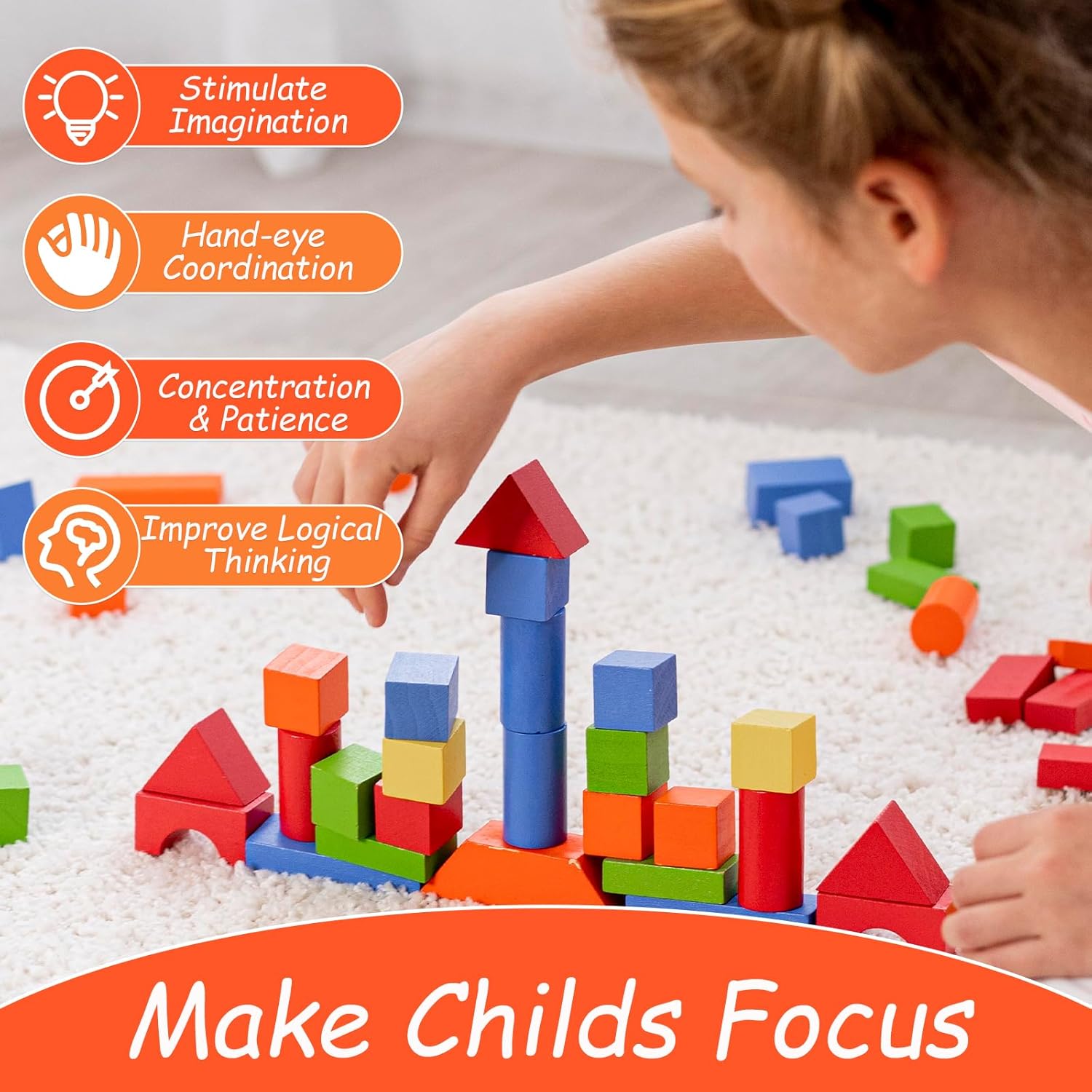 1000 Piece Dominoes Set for Kids with Extra 20 Blocks, Colorful Dominos Tiles for Building, Stacking, Racing, Tumbling, Wood Domino with Storage Bag and Box