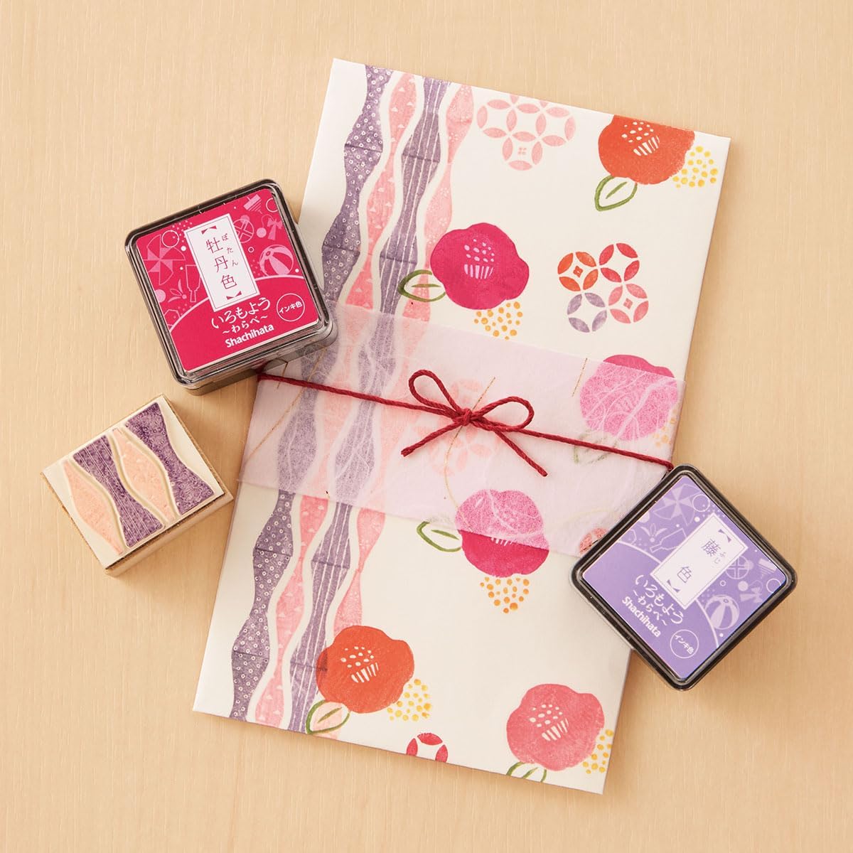 IROMOYO WARABE Stamp PAD, Small Traditional Japanese Ink Colour, Oil-Based Ink pad - Grey