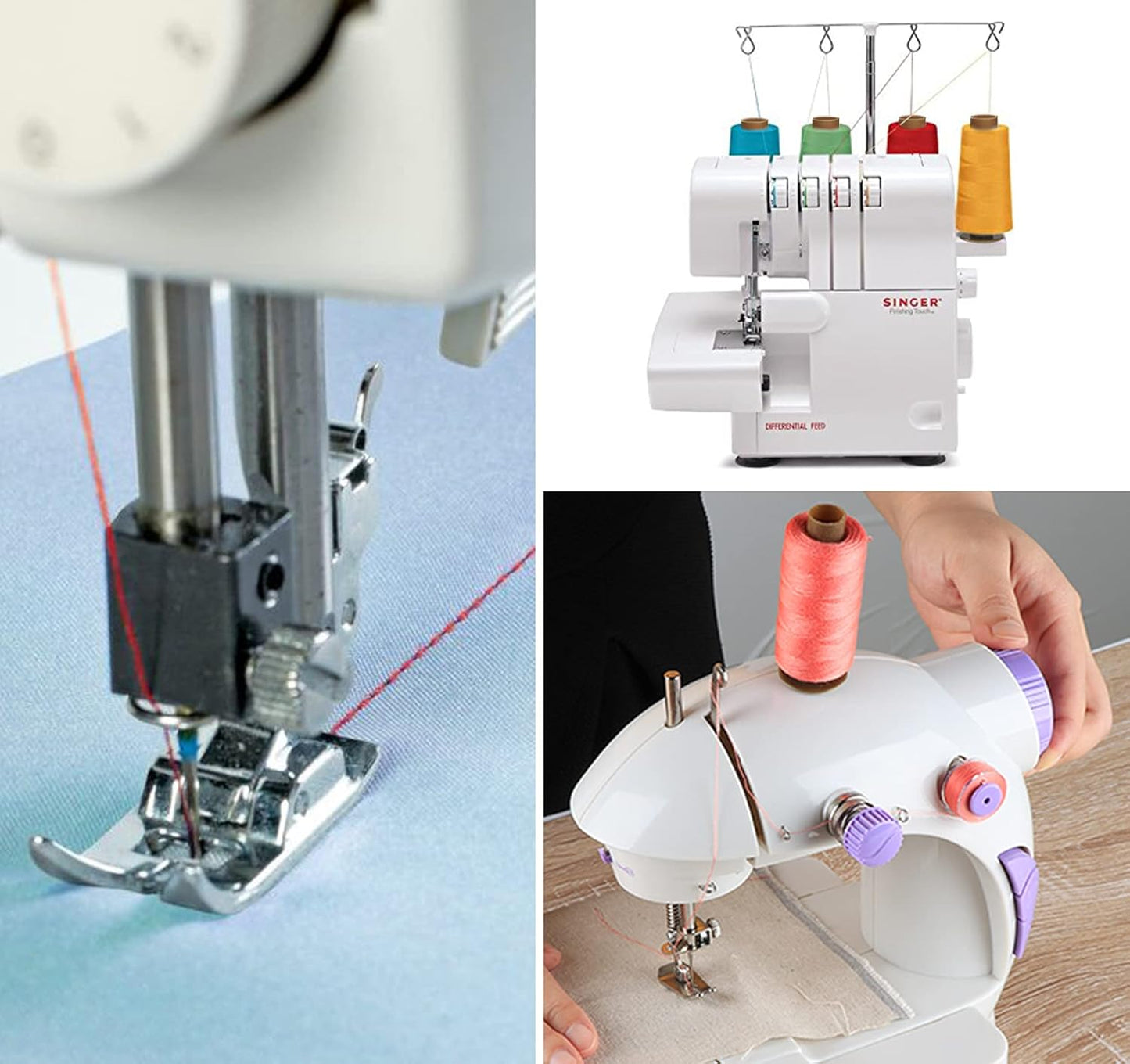 ilauke 60 Colors Sewing Thread, 144 Pcs Prewound Bobbins, 400 Yards Per Yards Threads, Sewing Thread Kit Supplies for Universal Machines, Emergency and Travel DIY Hand