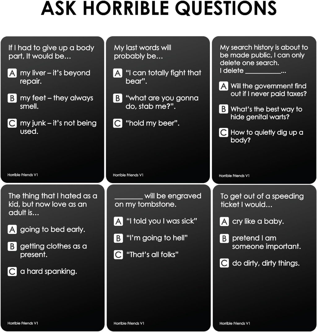 A Party Game for You and Your Awful Friends