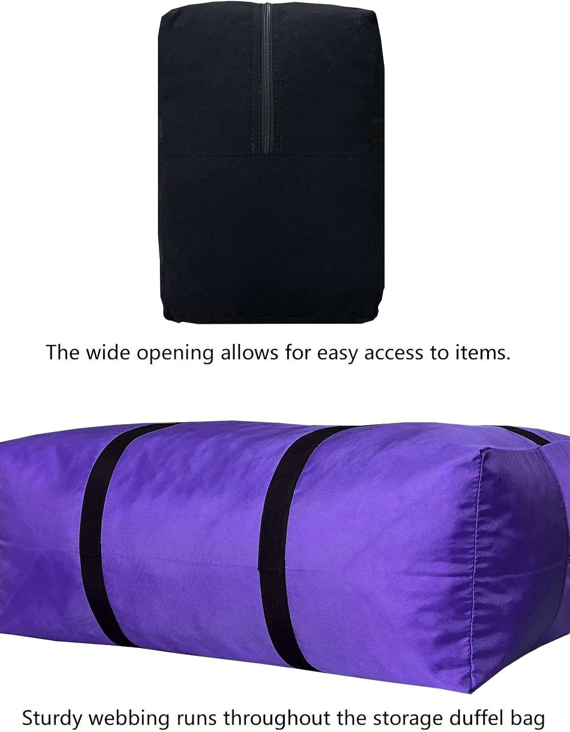 Extra Large Storage Duffle Bag for Travel, Big Foldable XL Duffle Bag for Traveling - Pink