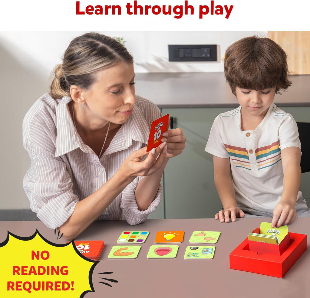 Skillmatics Guess in 10 Junior Food We Eat for Kids, Boys, Girls, and Families Who Love Card Games, Board Games and Educational Toys, Travel Friendly, Gifts for Ages 3, 4, 5, 6