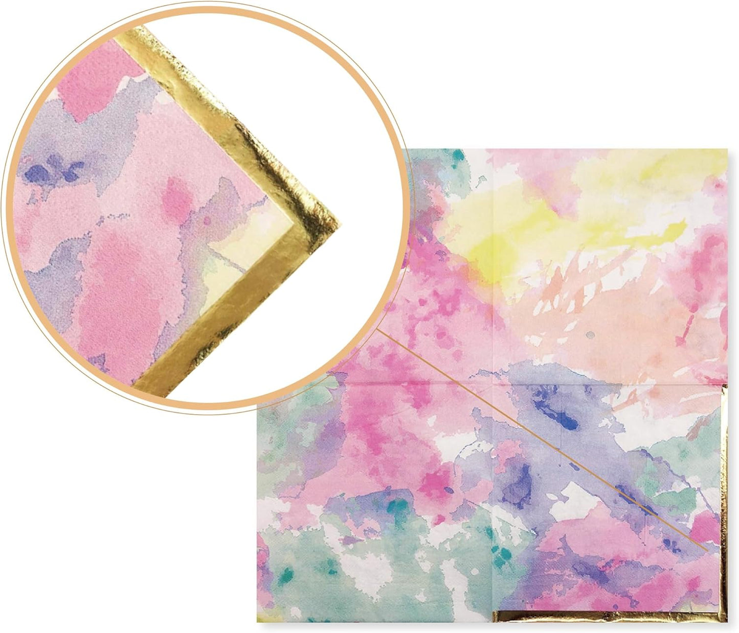 80-Pack Napkins Disposable Paper Towel Cocktail Dinner Party Decoration, Painting