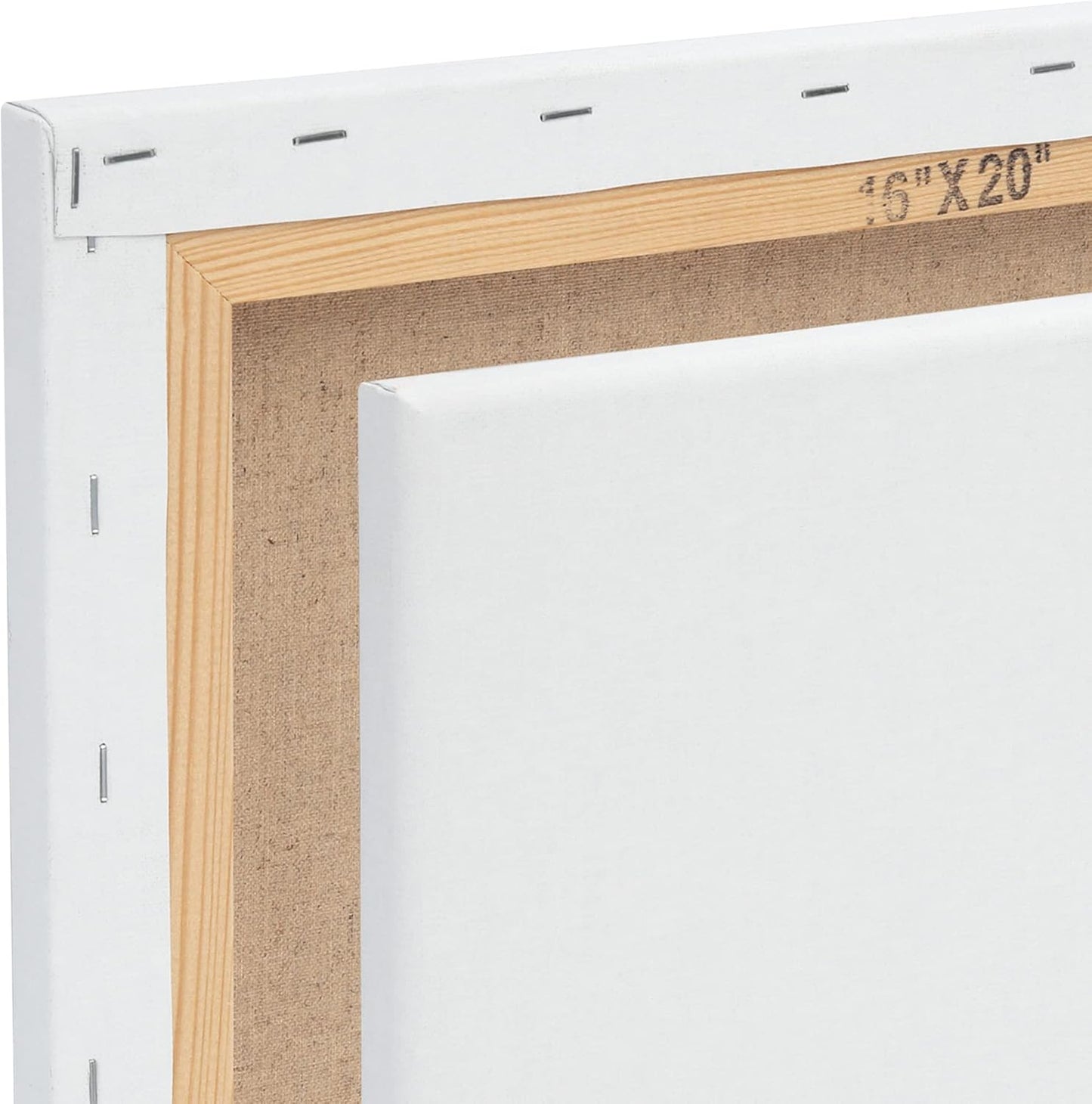 Centurion Deluxe Professional Oil Primed Linen Stretched Canvas, 11oz Linen, 14x18 - Box of 6, 0.67" Deep Canvases, Kiln-Dried Stretchers, Back Stapled, Premium Medium Weight Canvas for Oil Paintings
