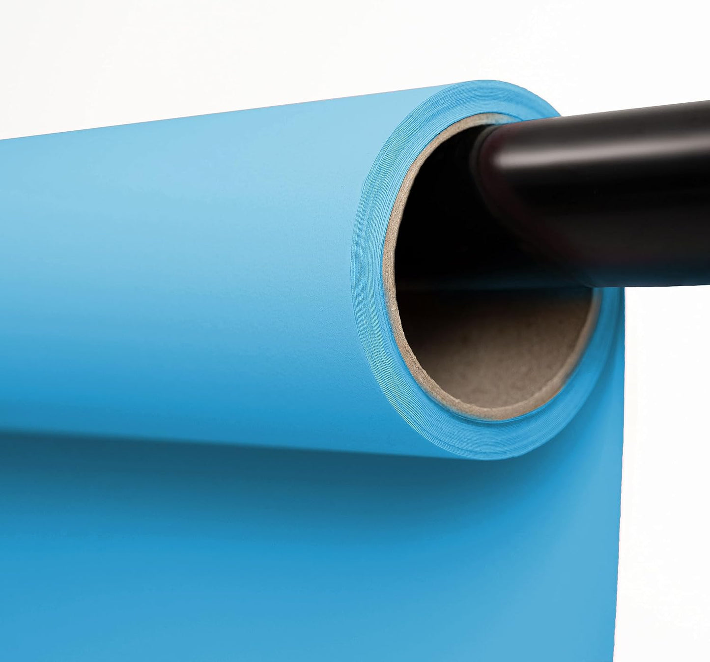 Kate Seamless Paper Backdrop for Photography Blue Seamless Backdrop Paper (86''x32.8' Lite Blue)