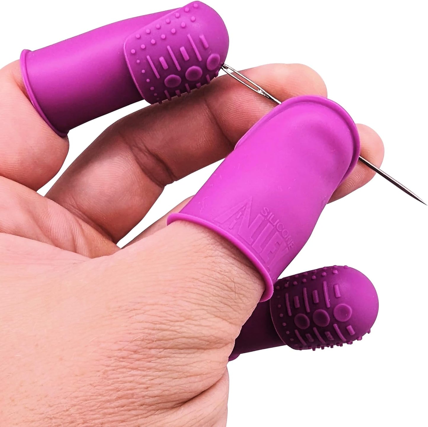 Hand Sewing Essential Kit | Featuring THIK-Grip Thimble [3 Sizes] | Including Needles (55) - Fabric Clips (4) - Pins (100) & More Supplies