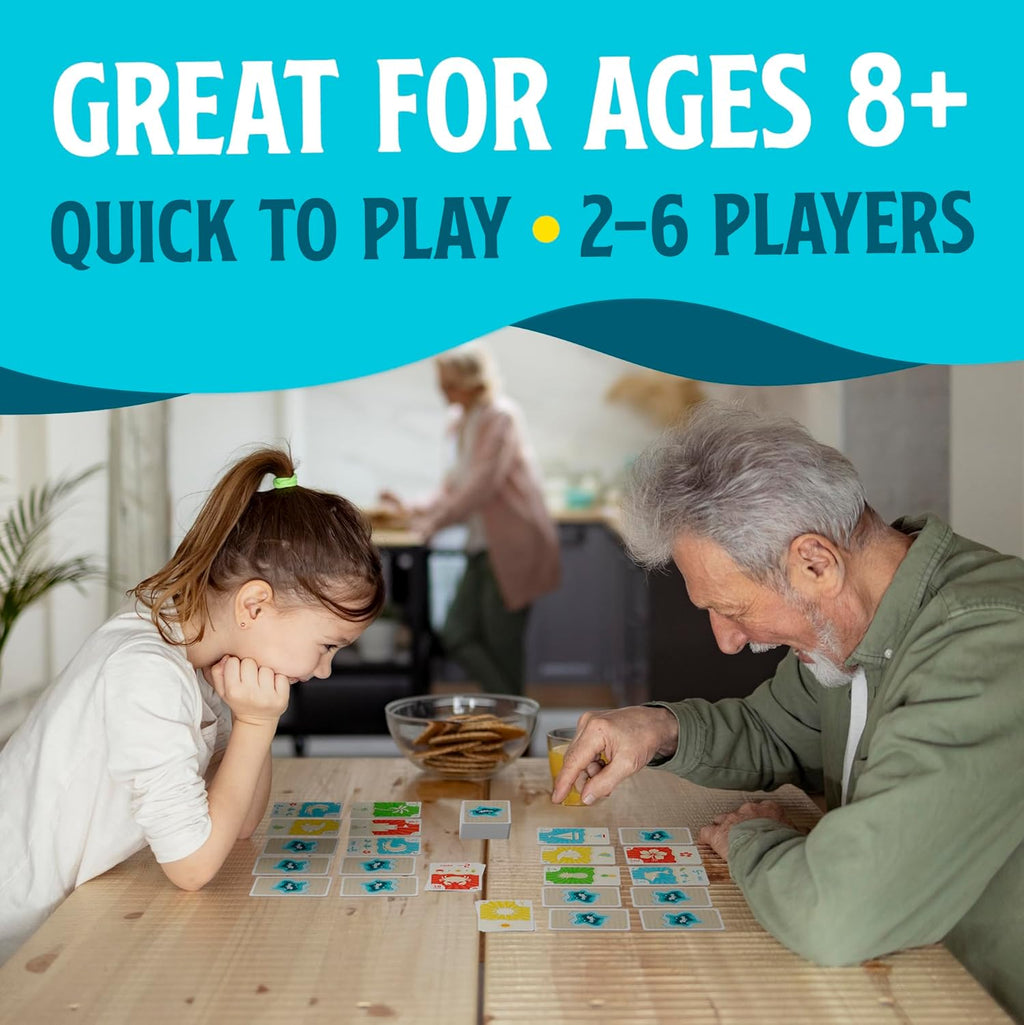 Ripple Card Game - Match, Stack, and Collect Combos on Your Beach. Easy to Learn and Fun for Kids, Teens, & Adults.