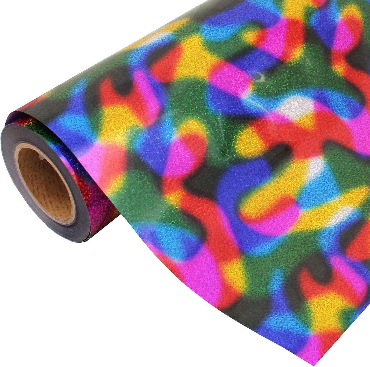 Threadart Galaxy Rainbow Heat Transfer Vinyl Film | Custom Cut Roll 20" Wide by The Yard | Compatible with Venture Explore and Maker, Silhouette Cameo, & Large Format Cutters