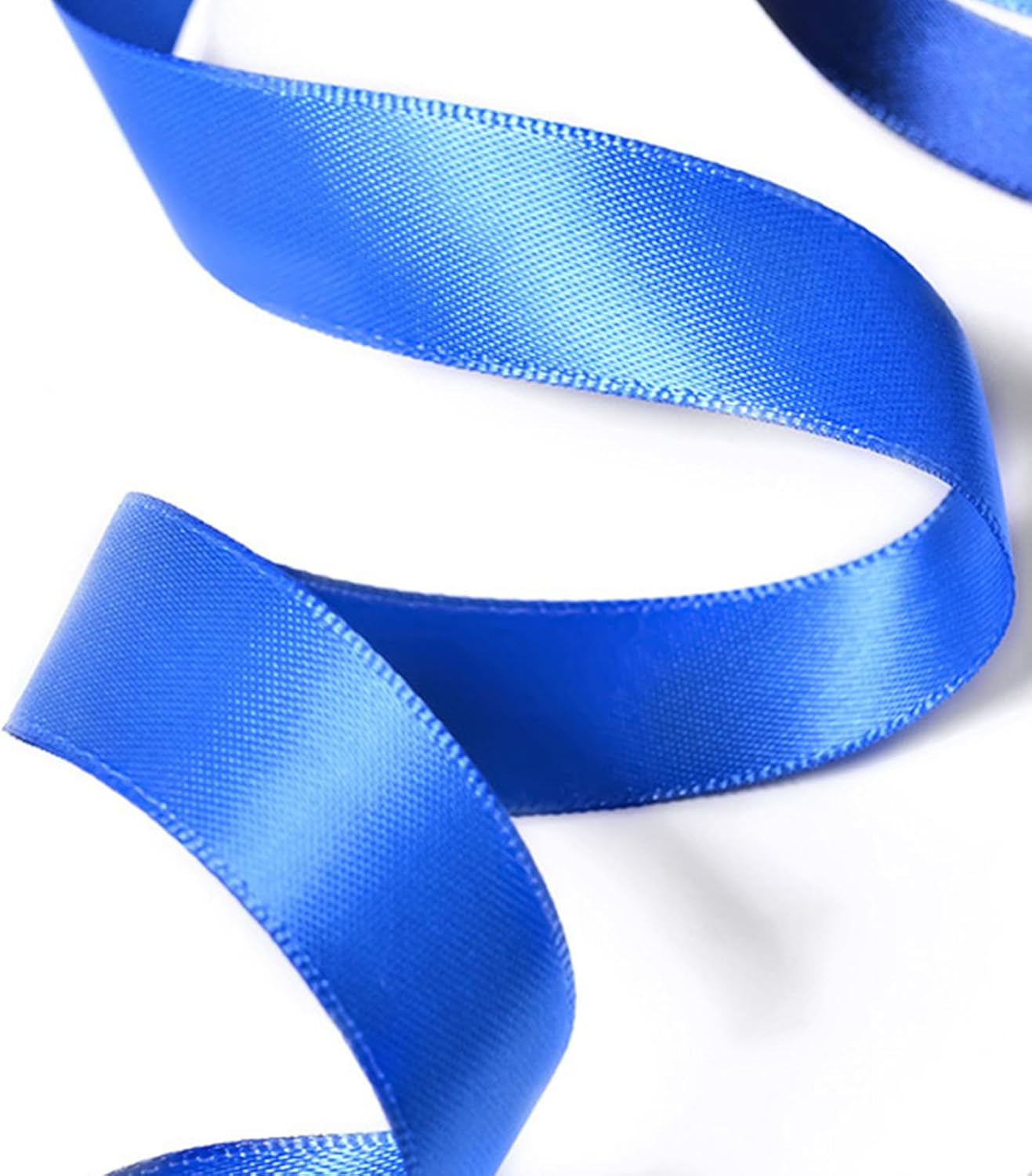 5/8" x 100 Yards Royal Blue Polyester Satin Ribbon Single Faced Bulk Fabric Ribbons for Gift Wrapping, Crafting, Bows Making, Sewing, Wedding, Home Decor