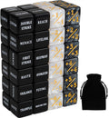 48 PCS MTG Dice Counters Bulk Black Ability Keywords Counter Marble Life Buff Tokens Dice Compatible with Magic The Gathering Cards Game Accessories