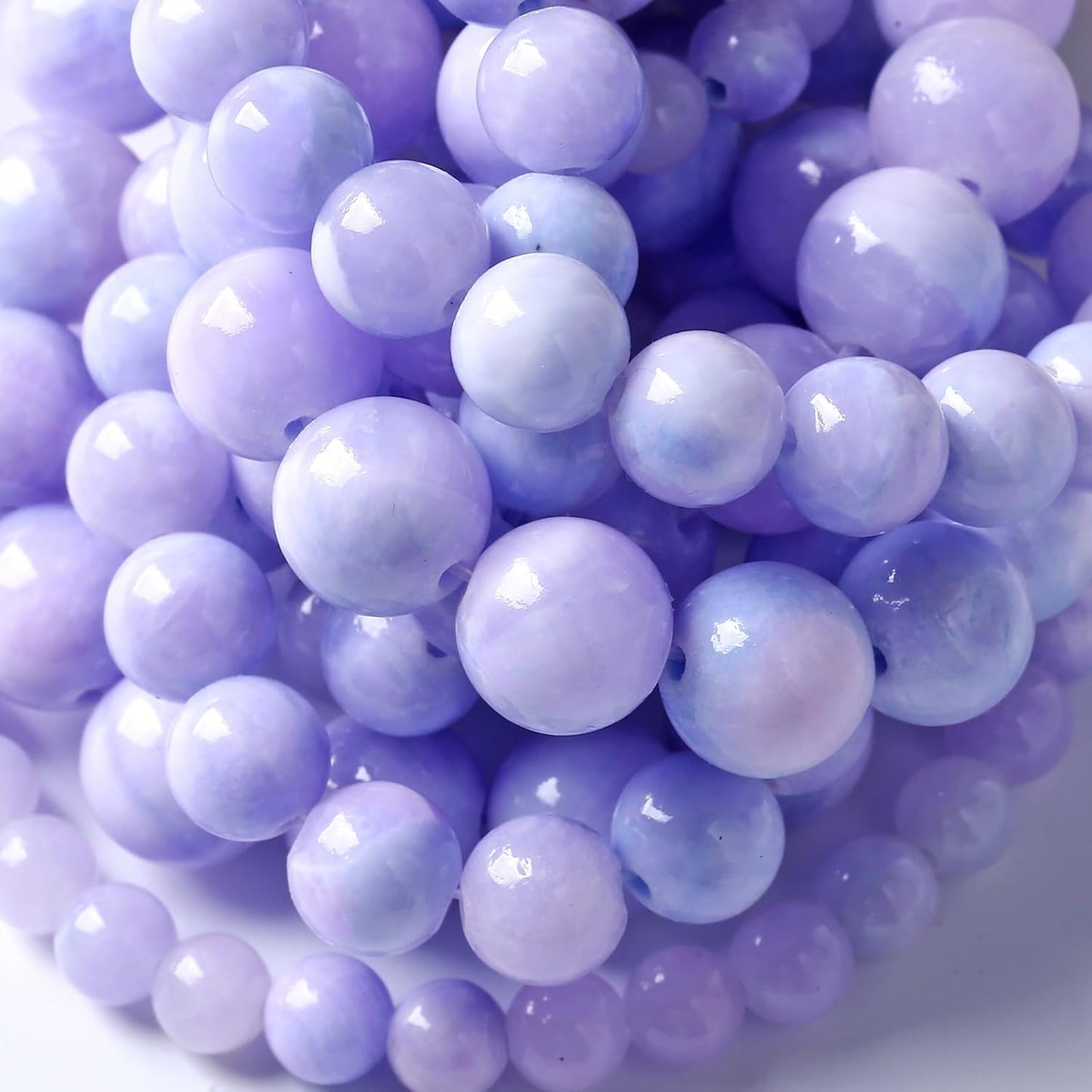 Galaxy Starry Purple Persian Jade Stone Beads Gem Round Loose Beads for Jewelry Making DIY Bracelet 180pcs 4mm 2 Strands 32"