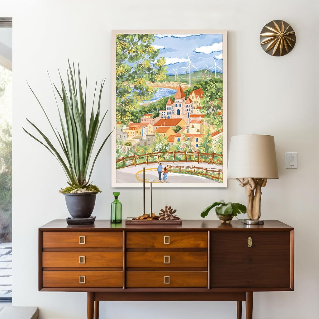 MOMIBOOK Puzzles for Adults 1000 Pieces Jigsaw Puzzles of Go for A Walk, Painting Image Difficult Challenging Hard Impossible Puzzle Unique Funny Party Christmas Birthday Gifts