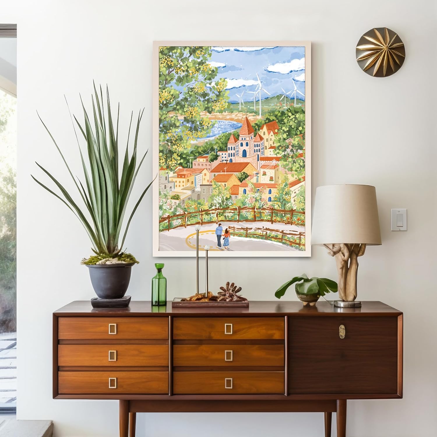 MOMIBOOK Puzzles for Adults 1000 Pieces Jigsaw Puzzles of Go for A Walk, Painting Image Difficult Challenging Hard Impossible Puzzle Unique Funny Party Christmas Birthday Gifts