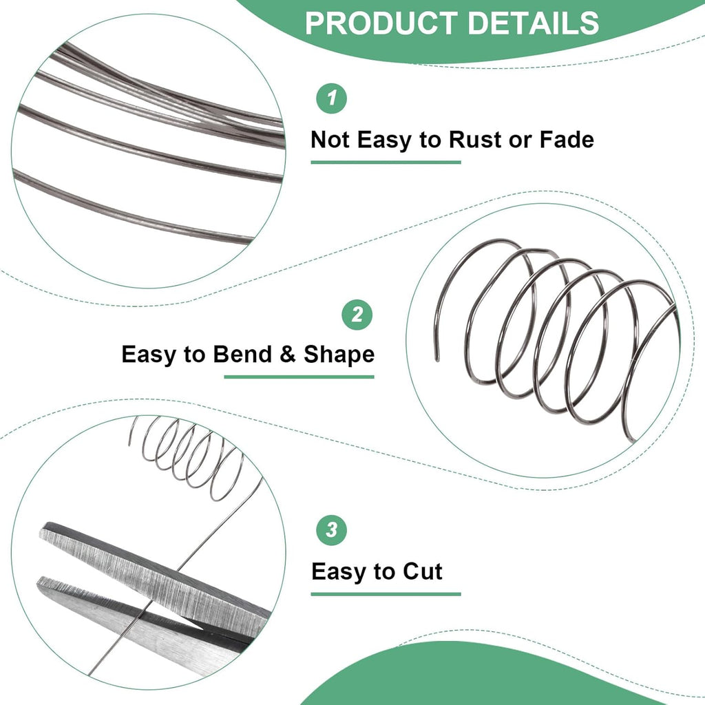 0.5 mm/24 Gauge Copper Wire for Jewelry Making, 20.3FT Copper Beading Craft Wire for Jewelry/Weaving/DIY Crafting/Planting, Color-Retaining [6.2M, Metallic Black]