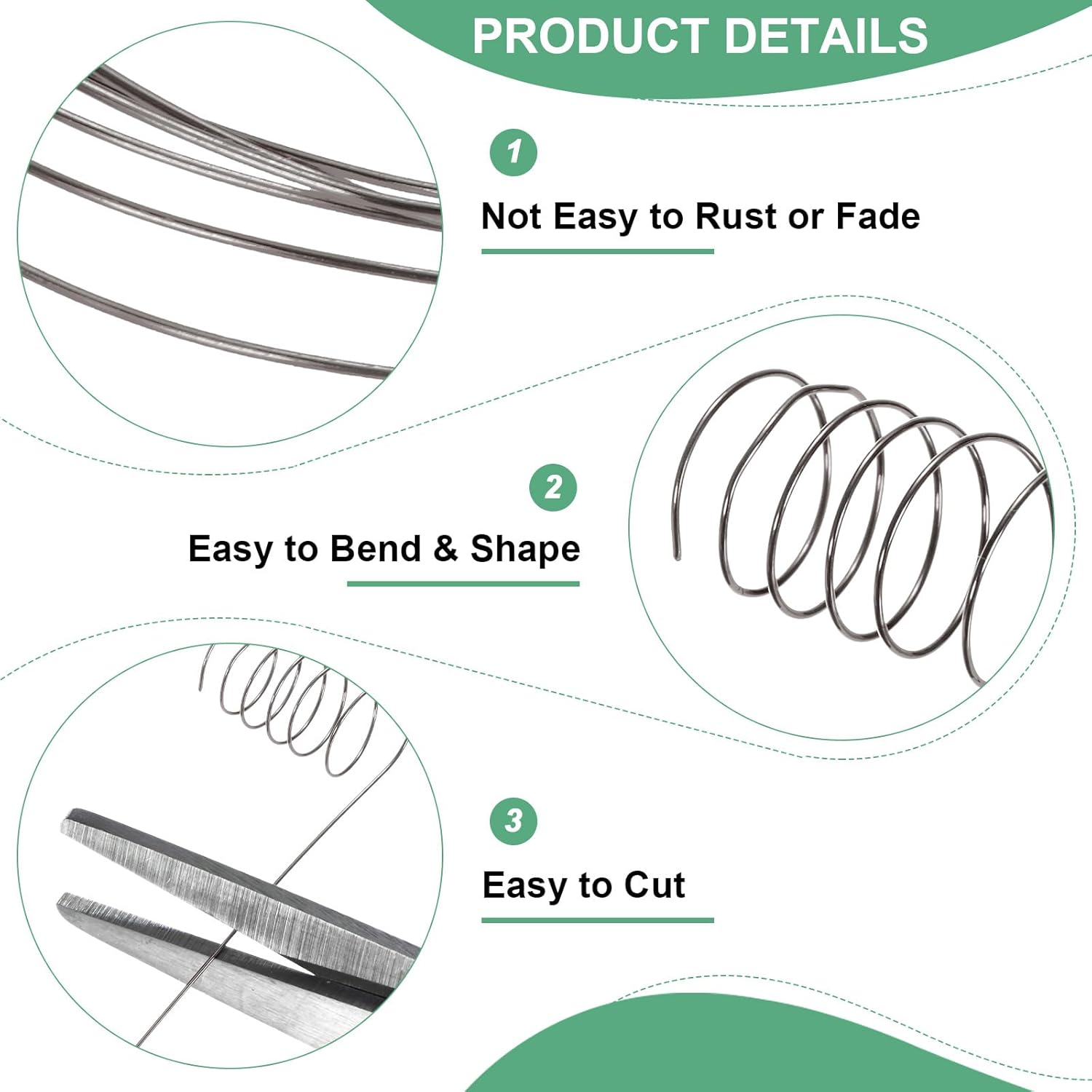 0.5 mm/24 Gauge Copper Wire for Jewelry Making, 20.3FT Copper Beading Craft Wire for Jewelry/Weaving/DIY Crafting/Planting, Color-Retaining [6.2M, Metallic Black]