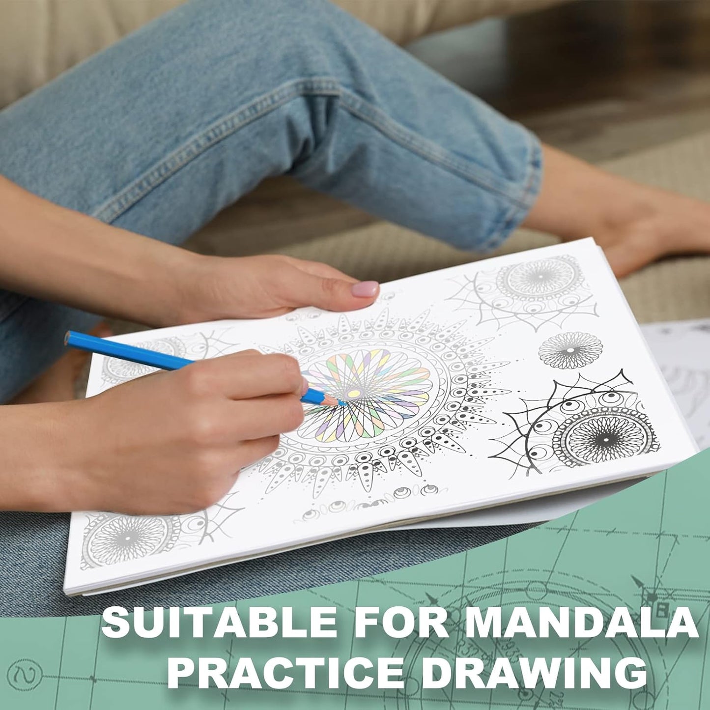 Tracing Paper 8.5x11 inch, 100 Sheets Transparent Vellum Paper for Tracing Pads, 38lb/60gsm Translucent Tracing Paper for Pencil, Marker and Ink，Trace Images, Sketch, Preliminary Drawing, Overlays.