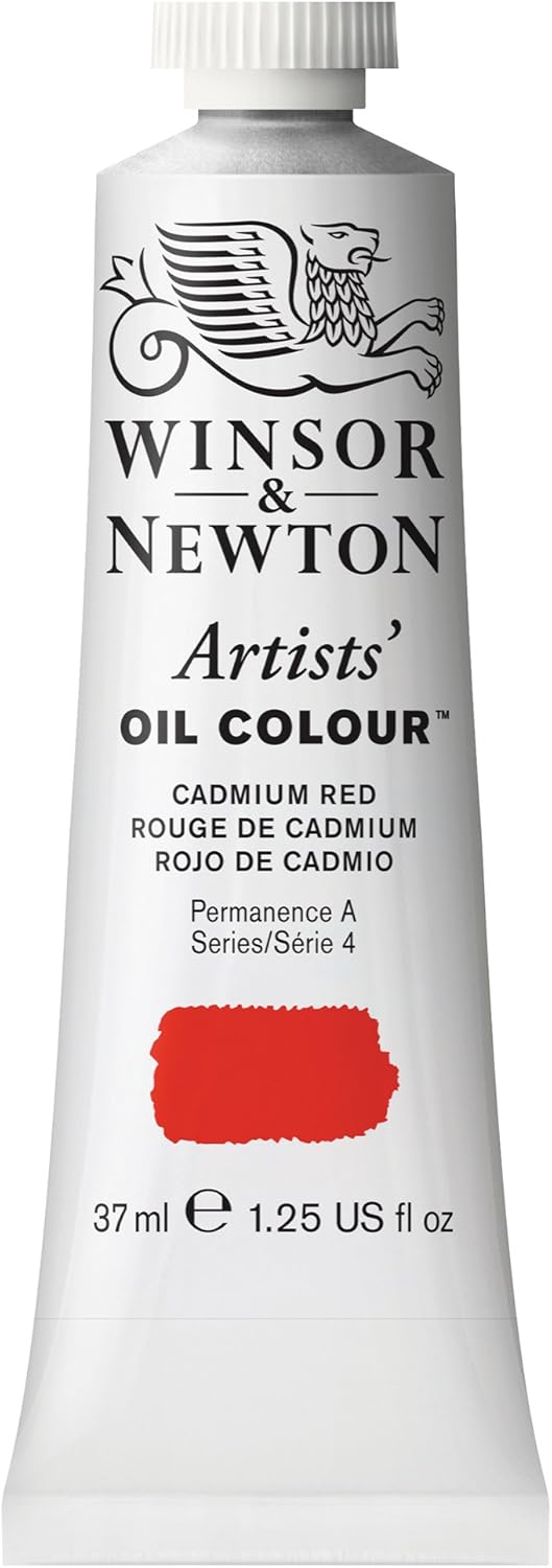 Winsor & Newton Artists' Oil Color, 37ml (1.25 oz) Tube, Cadmium Red