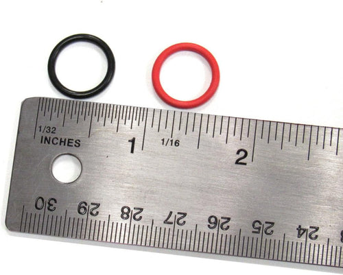 (100 Pack) Soft Stitch Ring Markers (Available in 3 Sizes, Includes 2 Colors, for Knitting/Crochet/etc) (Medium (Needle 9-15), Red & Black)