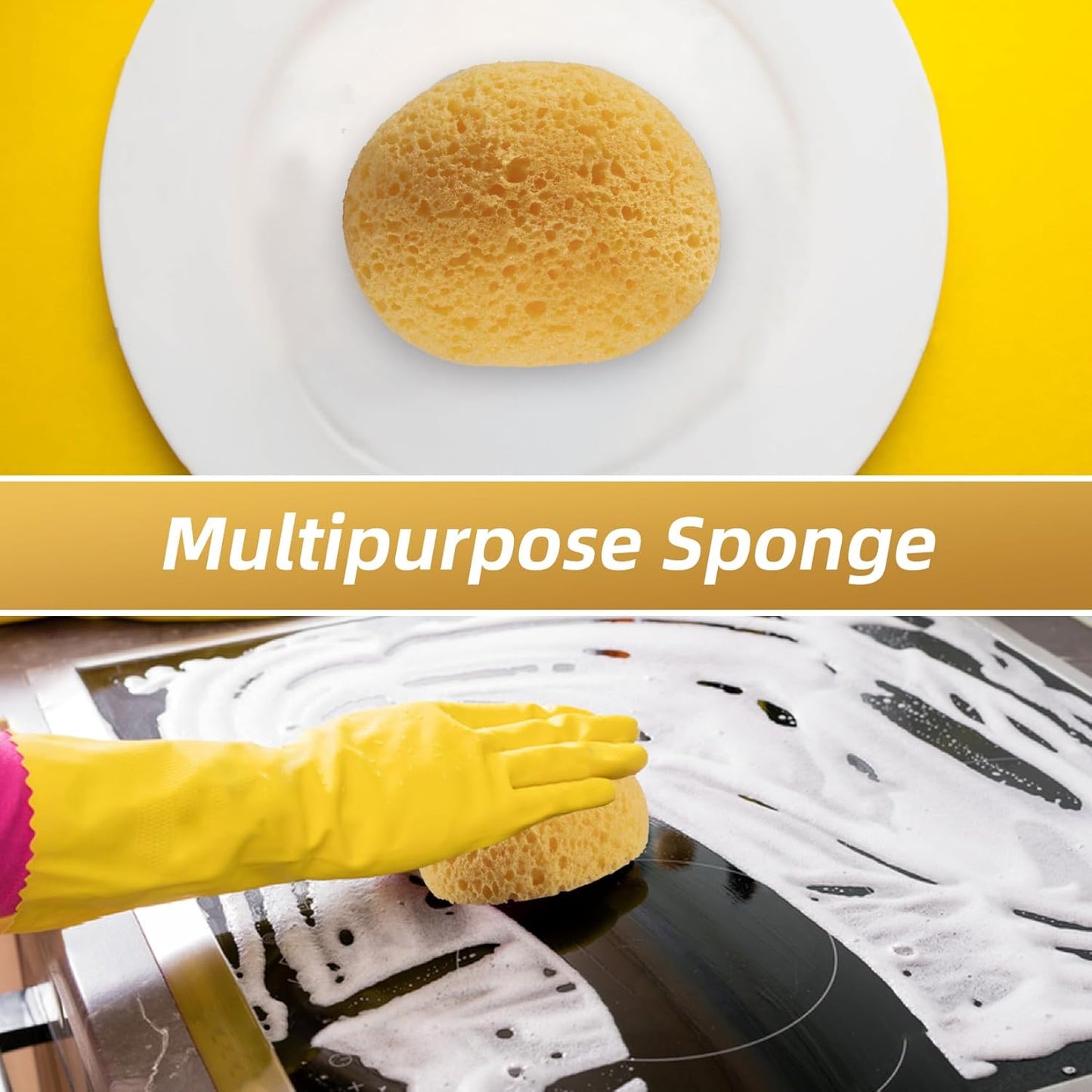 MAQIHAN 2PCS Knockdown Texture Sponge - Drywall Repair Texture Spray Drywall Texture Patch Sponge for Painting Ceiling Wall Knock Down Texture Tool Paint Sponge