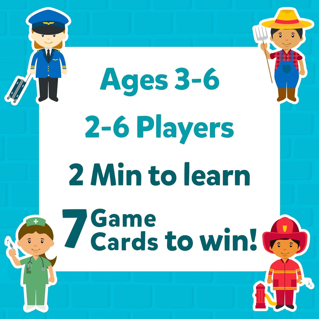 Skillmatics Guess in 10 Junior Community Helpers for Boys, Girls, and Families Who Love Card Games, Board Games & Educational Toys, Travel Friendly, Gifts for Ages 3, 4, 5, 6