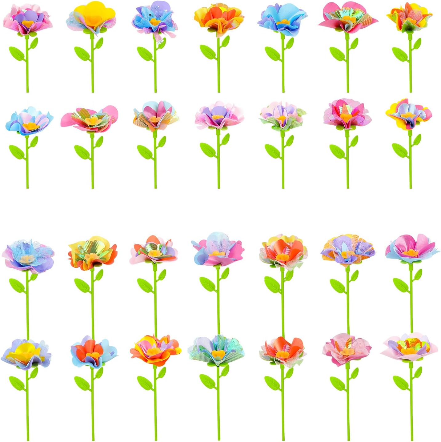 cosone DIY Fabric Flower Bouquets Toys Accessories - Flowers Market Toy Accessories - Arts & Crafts Toy Accessory Craft Kit for Girls Ages 3 4 5 6 7 8, Educational Preschool Arts & Crafts Toys