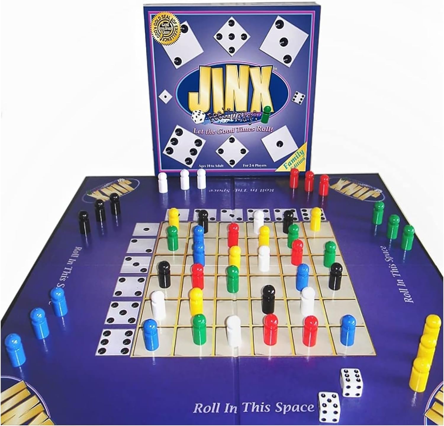 Jinx - Fast and Fun Board Game of Chance Where The Luck of The Roll Determines Your Fate - Game Night Fun for Family & Adults