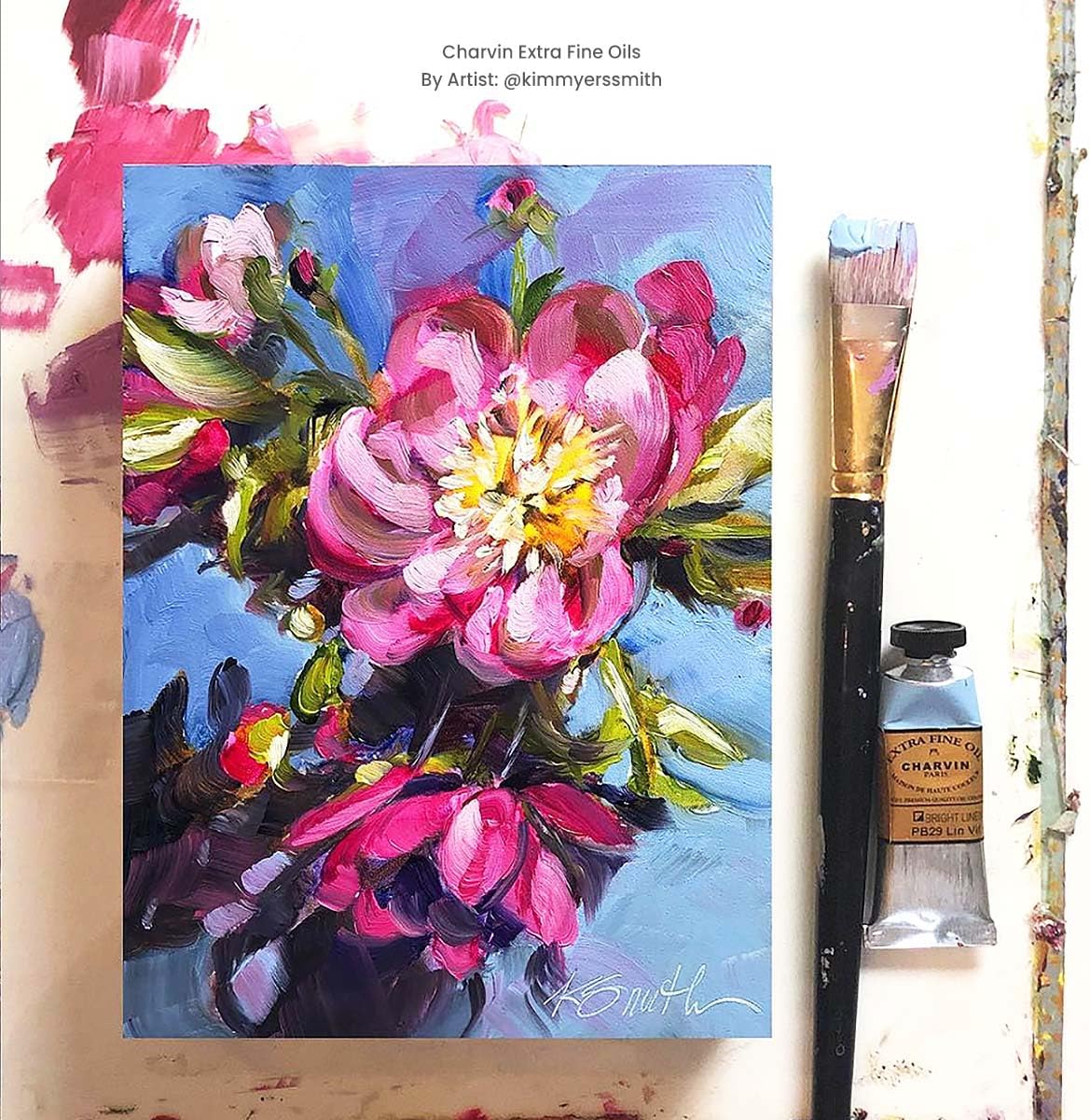 Charvin Extra Fine Oil Paint, Cadmium Yellow Light 20 mL - Triple-Milled, Rich Texture, Poppy Oil-Based, Light-Fast, Handmade, Archival Quality